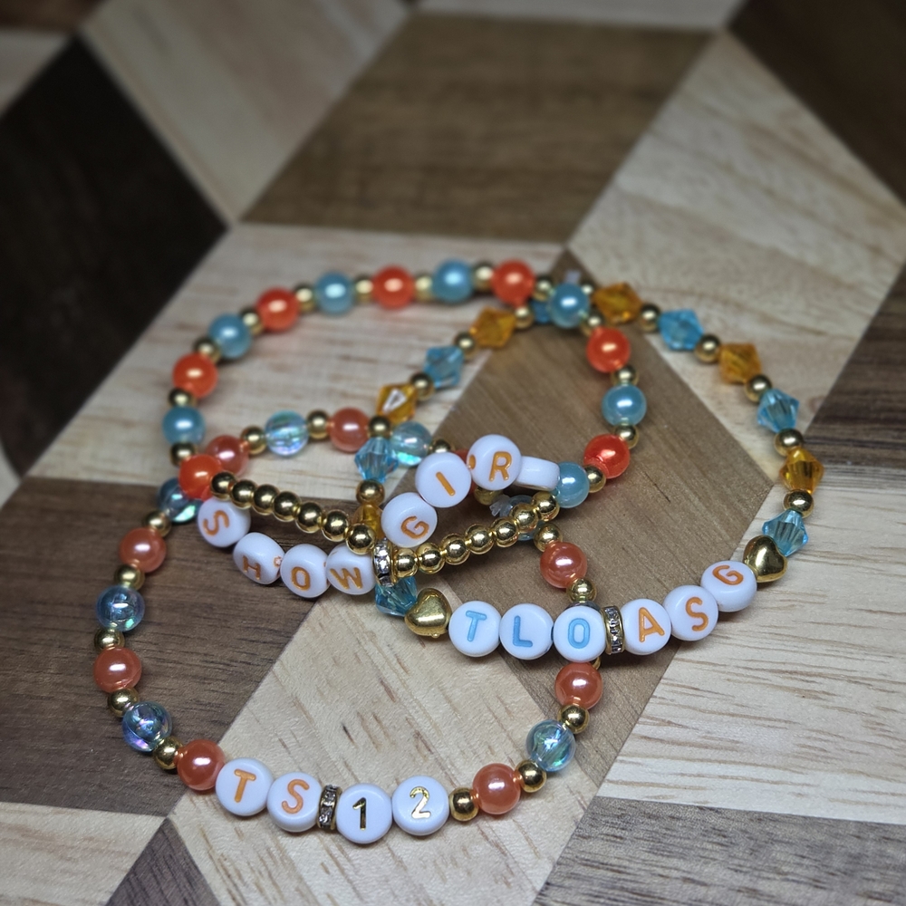 Colorful Beaded Showgirl Taylor Swift Bracelet Set